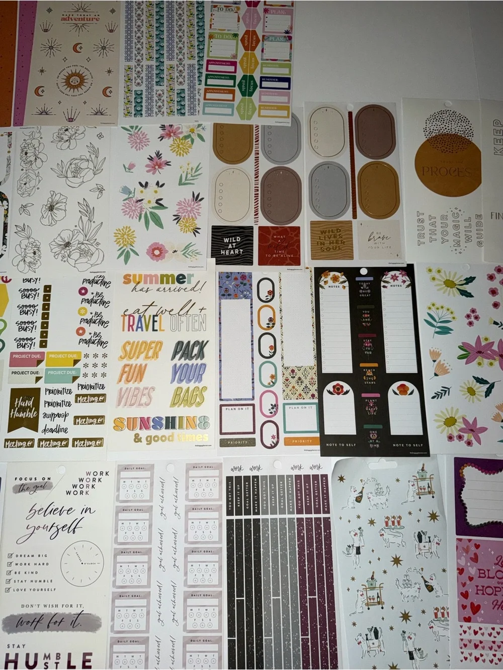 Lot of The Happy Planner stickers